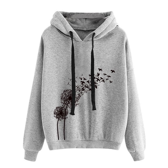 Otvok Hoodies for Women, Autumn Winter Women's Sweatshirts Long Sleeve Comfortable Drawstring Hooded Pullover Tops