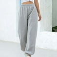 thumbnail image 1 of Pntutb Womens Ladys Casual High Waist Loose Pants Comfy Stretch Solid Sweatpants Pants, 1 of 6