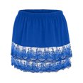 thumbnail image 1 of Pntutb Womens Layered Tiered Sheer Lace Trim Extender Half Slip Plus Size Skirt, 1 of 2