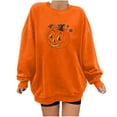 thumbnail image 1 of Pntutb Womens O-Neck Print Loose Casual Fashion Long Sleeve Halloween Hoodie Tops, 1 of 6