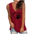 thumbnail image 1 of Pntutb Womens Plus Size Clearance Tank Top Summer Loose Casual Comfortable V-Neck Vest Blouse, 1 of 6