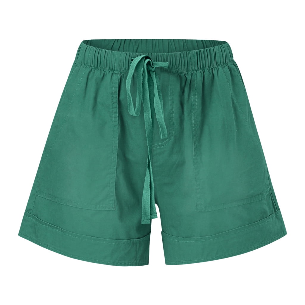 Women's Casual Shorts Elastic Waist Drawstring Comfy Shorts