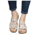 thumbnail image 1 of Pntutb Womens Sandals Clearance,Ladies Clearance,Casual Fashion All-Match Wedge Heel Flower Shoes, 1 of 6