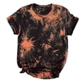 thumbnail image 1 of Pntutb Womens Shirt Tees Funny Cute Short Sleeve T-Shirt Tie-Dye Tops Blouse Gift Black XL, 1 of 6