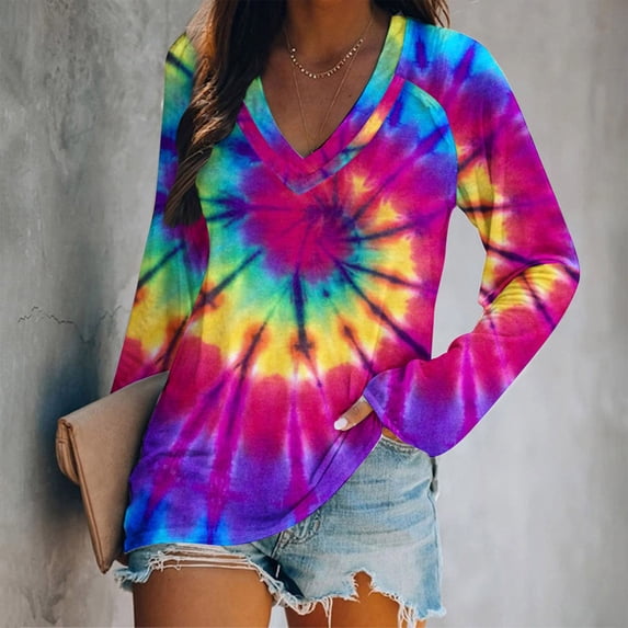 Pntutb Clearance Womens V-Neck Casual Christmas Print Raglan Long Sleeve T-Shirt Tops