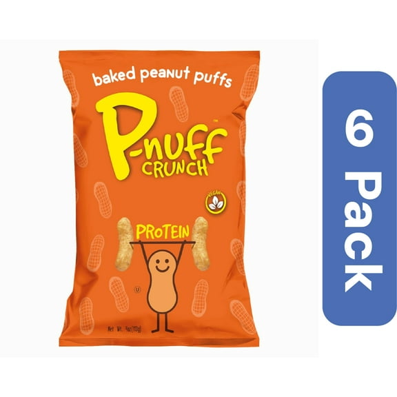 Pnuff Puff Original Baked Peanut Snack 4 oz (Pack Of 6)