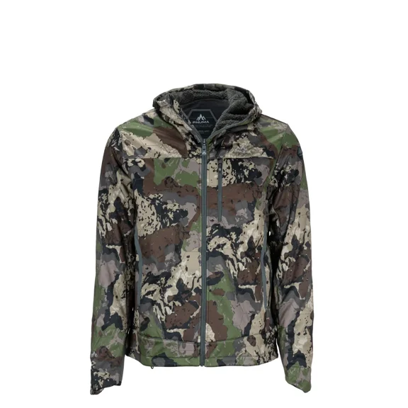 Pnuma Outdoors Alpha Vertex Caza Jacket, Windproof/Waterproof, Primaloft Insulation, Athletic Fit, Camo, Size L (AV-JK-CZ-L)