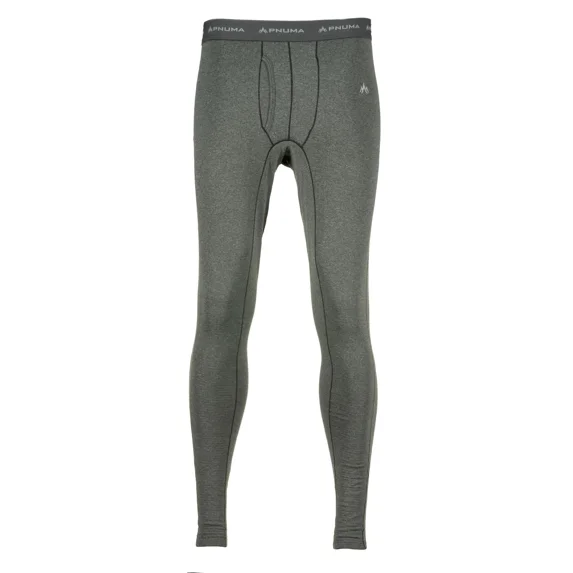 Pnuma Outdoors Base Haven Pant, Polartec Power Wool, Moisture-Wicking, Odor Resistant, Athletic Fit, Beluga, Size M (P407BM)