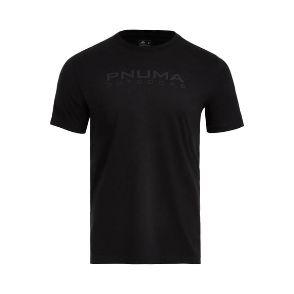 Pnuma Outdoors Dark Elk Tee Shirt, Black, Large, Short Sleeve, Soft Ring-Spun Cotton, Crew Neck (SS-TS-DE-BL-L)