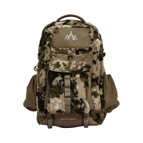 Pnuma Outdoors Highpoint Pack, Caza OV, OSFM, 1350 Cu In, Water-Repellant, Berber Fleece, Scent Control, Bladder Compatible (HP-PK-OV)