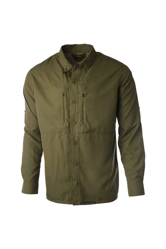 Long Sleeve Shooting Shirt, Dark Olive, 2XL, Durable Outdoor Apparel (PLSSSCYXX)