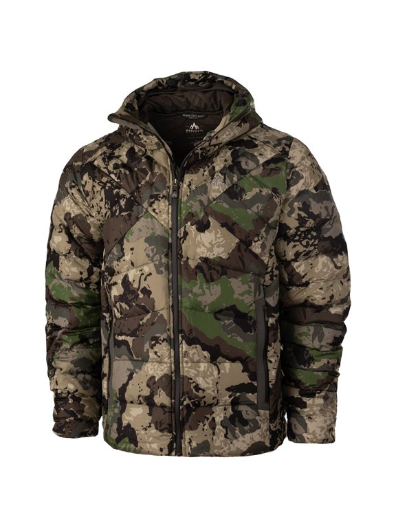 Palisade Caza Jacket, Hybrid Insulation, Water Repellent, YKK Aquaguard Zippers, Packable with Stuff Sack, Camo, Size S (PA-JK-CZ-S)