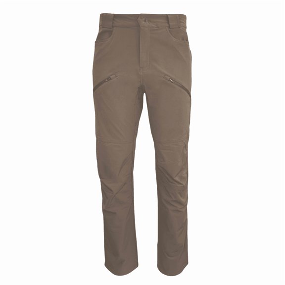 Pnuma Outdoors Prevail Pant, Clay, 32 Regular, 4-Way Stretch, DWR Finish, OdorCrunch, Articulated Knees, Ventilation Zips (PR-PT-CL-32R)