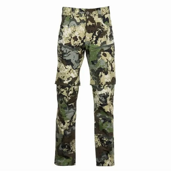Pnuma Outdoors Pursuit Zip-Off Pant, Caza Camo, Size 32x34, Versatile Outdoor Wear (PZ-PT-CZ-32x34)