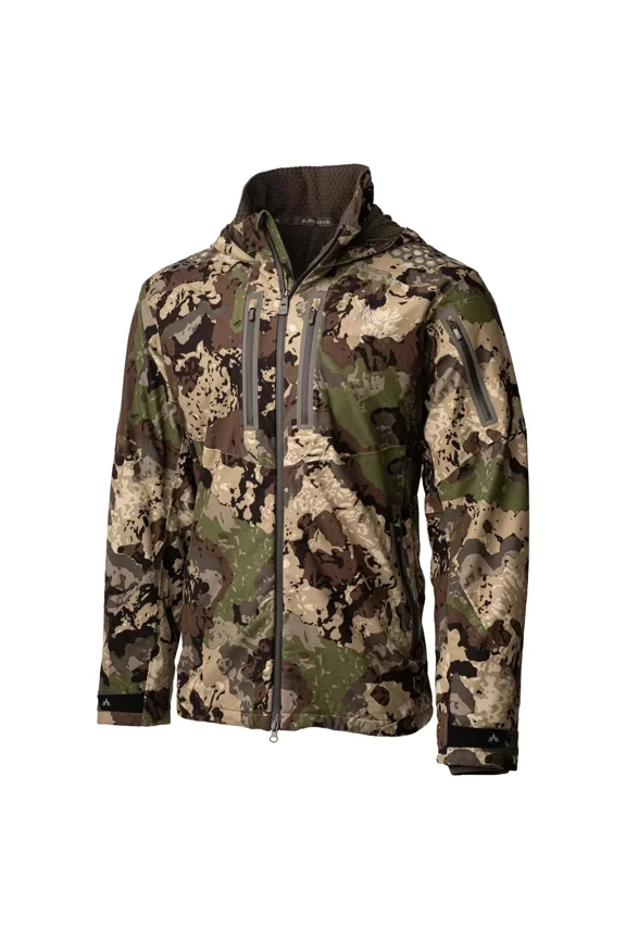Selkirk Jacket, Caza Camo, XL-TALL, Waterproof, Anti-Microbial, Quiet Fabric, Adjustable Hood, Safety Harness Port (SK-JK-CZ-XLT)