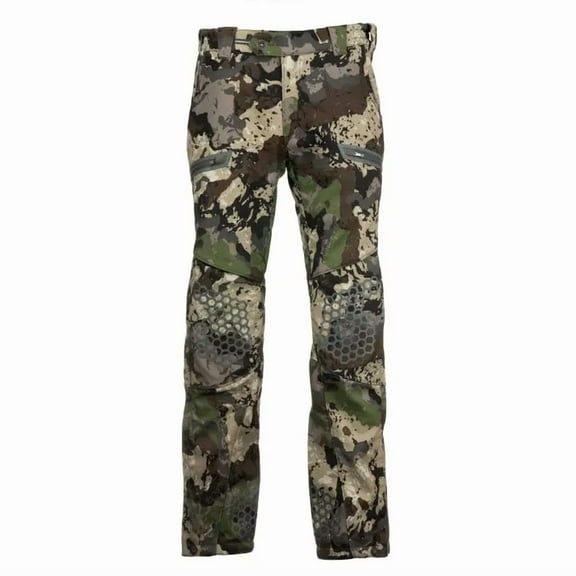 Pnuma Outdoors Waypoint Caza Hunting Pants, 34x34, Windproof, Water Repellent, Anti-Odor, Removable Knee Pads, Quiet Fabric, Camo (WP-PT-CZ-34x34)