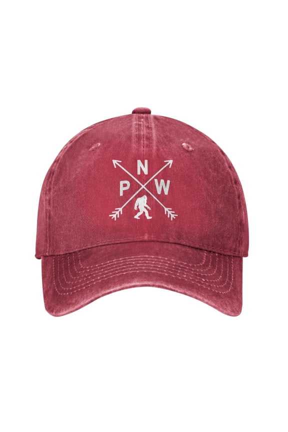 Pnw Logo Cowboy Hat Baseball Hat Trucker Hat For Men Women Retro Denim Hats Baseball Cap Dad Hat