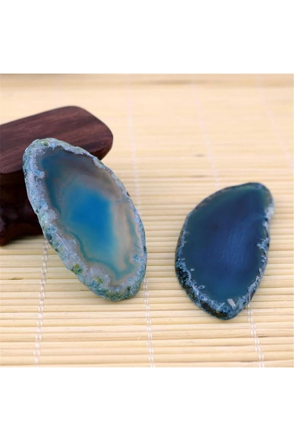 Po Irregular Agate Polished Crystal Slice Brazil Healing Reiki Stone-ps X4I7