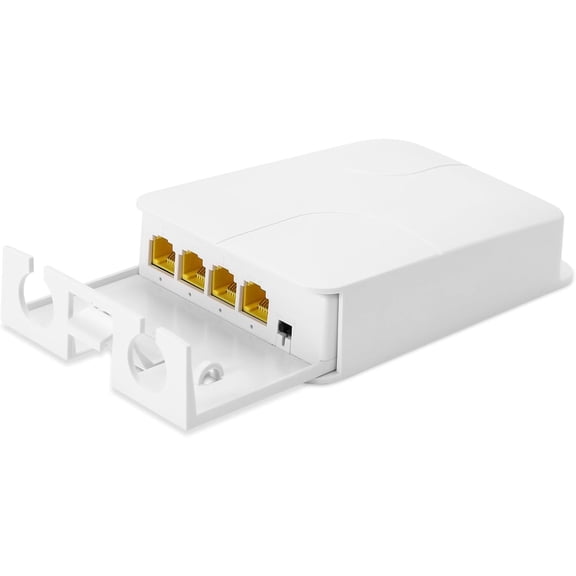 PoE Extender Gigabit, 4 Port PoE Repeater, One IEEE802.3af/at(Power-in) ,Three IEEE802.3af/at (Power-Out) for Ethernet/PoE Power AP, IP Camera, IP Telephone and Other Network equipments