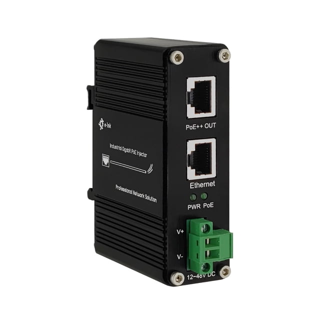 PoE Injector - Industrial Gigabit PoE++ Injector Hardened IEEE802.3at ...