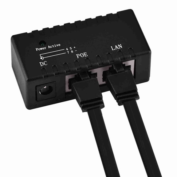PoE Splitter Adapter, <span Style="background:red"></span> Devices Via Ethernet, LAN Port, Reliable ABS Construction