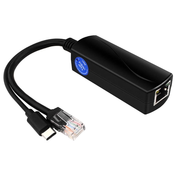 PoE Splitter USB-C 5V Active PoE to USB-C Adapter IEEE 802.3af ...