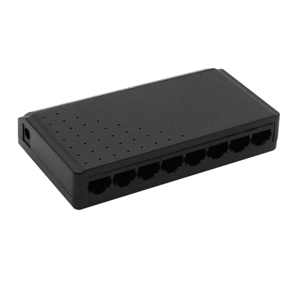 PoE Switch 8 Port Ethernet Network Switch 6+2 PoE Injector Adapter for CCTV IP Cameras, High-Speed Data Transfer