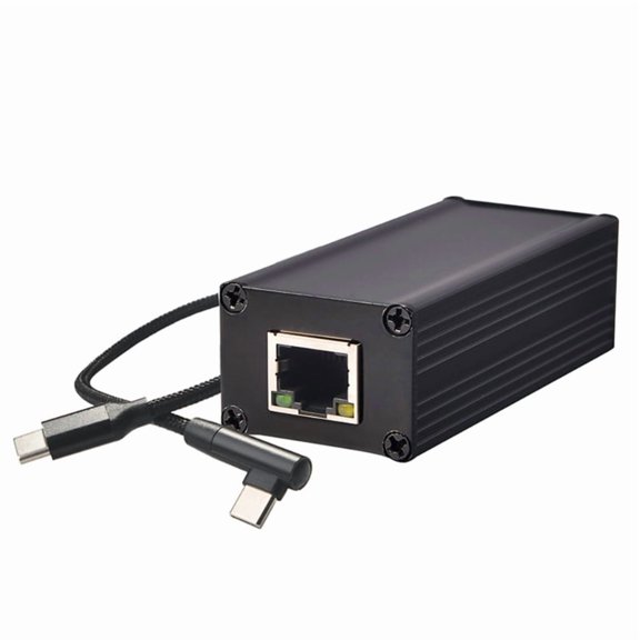 PoE To USB C Adapter Converter 5V 10W Power Supply And Network Transfer For Mobile Devices Mini Display Game Consoles