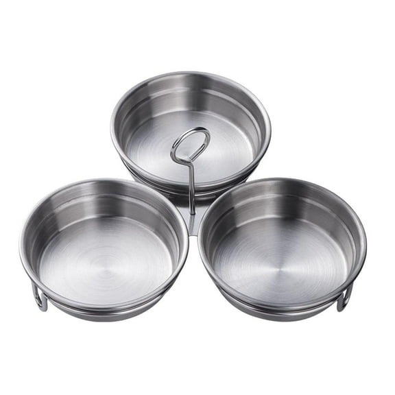 Poached Egg Cooker,Stainless Steel Egg Poacher,3-Cup Poached Egg Cooker,Nonstick Egg Poacher Cups,Egg Poaching Pan With Rack And Handle, For Microwave Oven Stovetop, Round, Egg Poacher Pan