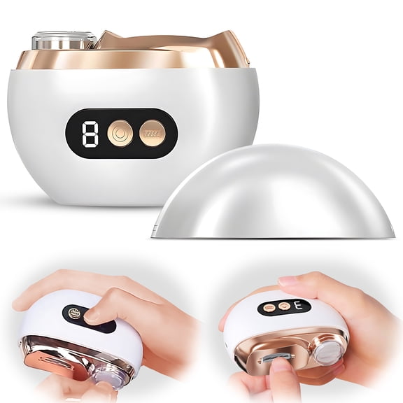 Poalid Electric Nail Clipper with Polishing for Seniors Adults Fingernails, Rechargeable Automatic Nail Trimmer 3-Speed, Safe and Convenient, White
