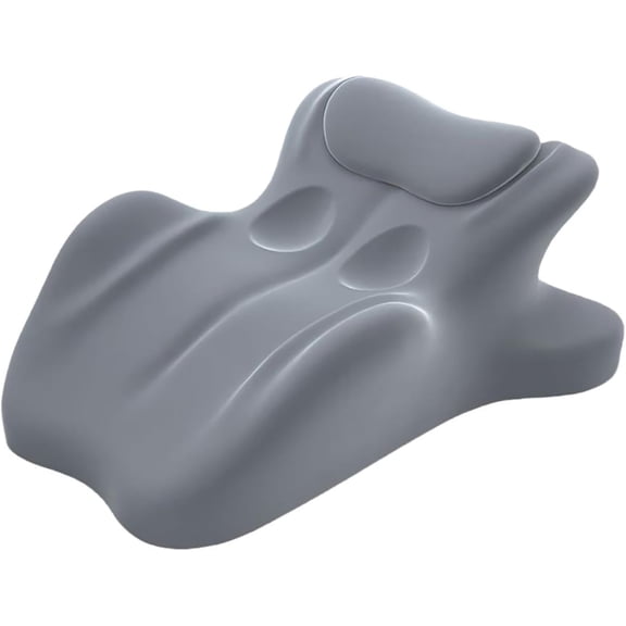 Poalid Ergonomic Memory Foam Wedge Pillow, 27° Tilt for Neck and Back Support, Multi-Position Bed Pillow for Sleeping, Reading, and Post-Surgery, Grey