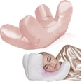 thumbnail image 1 of Poalid Orthopedic Side Sleeper Pillow for Face, Anti-Wrinkle Beauty Pillow for Facial Pressure Relief, Washable Cotton Cover, Pink, 1 of 8