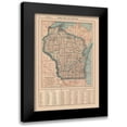 thumbnail image 1 of Poates 18x24 Black Modern Framed Museum Art Print Titled - Wisconsin - Poates 1921, 1 of 5