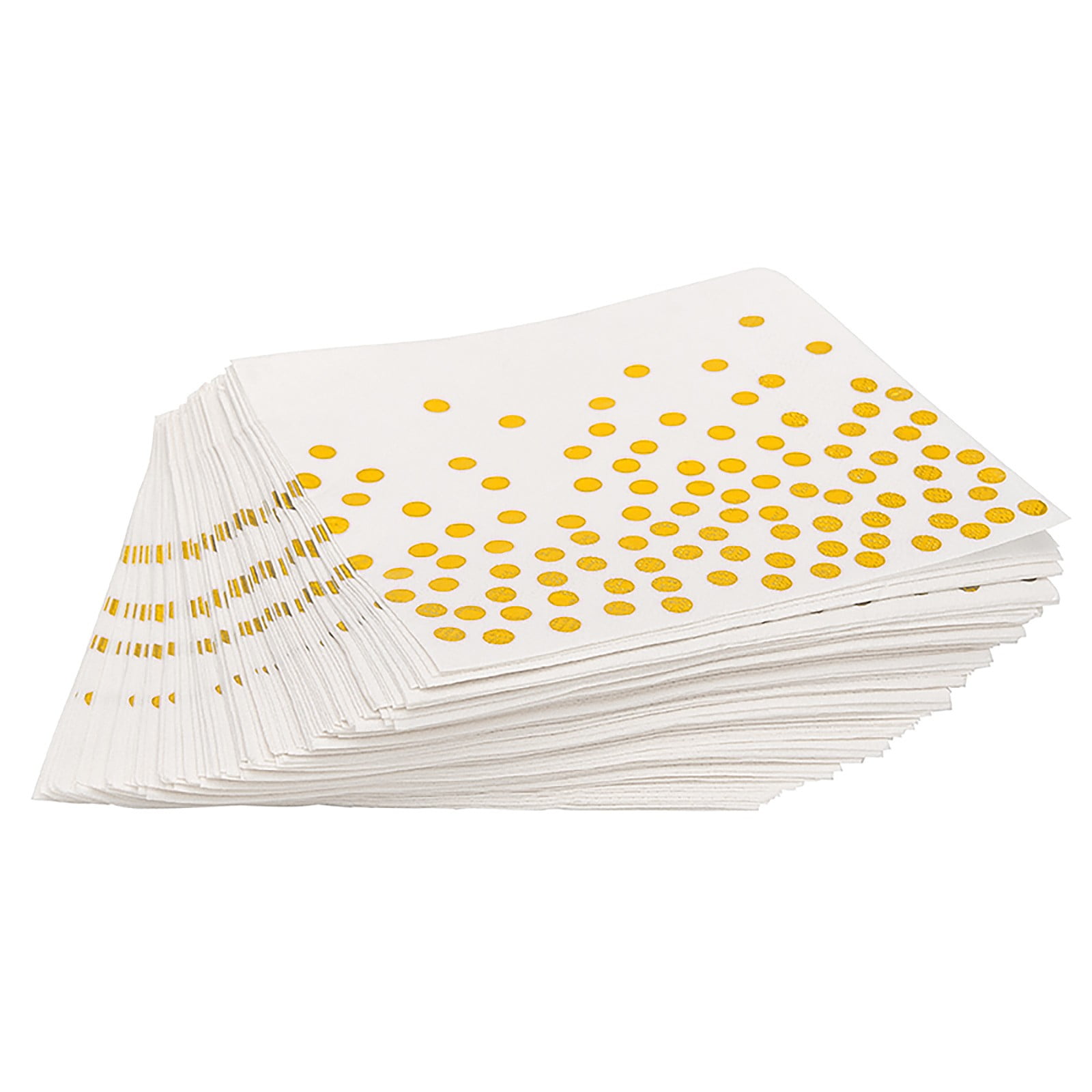 Poaug Kitchen Clearance Party Supplies Set Disposable Gold Point Paper Dish Meal Napkin Paper