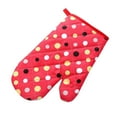 thumbnail image 1 of Poaug Oven Mitts on Sale Clearance Pot Oven Pad Gloves Proof Microwave Protected Dot Heat Mitts Cooking Kitchen Kitchen，Dining Bar Black, 1 of 3
