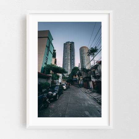Poblacion, Makati 05 - Manila Philippines Photography White Framed Wall Art Print 12 x 18 inches