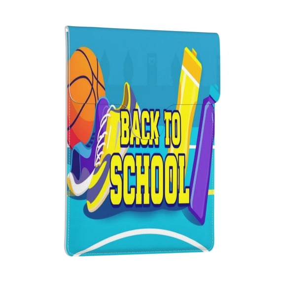 Pobuds Leather Laptop Sleeve, Padded Case, Thin Portable, Versatile Bag - Compatible with 13 inch laptops or MacBook Air Pro 13 inch 2016 or later - Horizontal, Sporty Back To School (3)