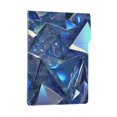 thumbnail image 1 of Pobuds Leather Laptop Sleeve, Padded Case, Thin Portable, Versatile Bag - Compatible with 13 inch laptops or MacBook Air Pro 13 inch 2016 or later - Horizontal, shiny, metallic blue, 1 of 5