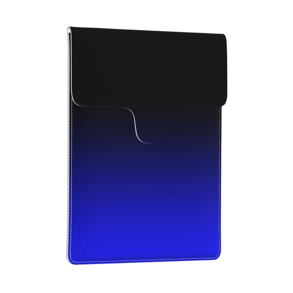 Pobuds Leather Laptop Sleeve, Padded Case, Thin Portable, Versatile Bag - Compatible with 13 inch laptops or MacBook Air Pro 13 inch 2016 or later - Vertical, dark Blue bonnet black