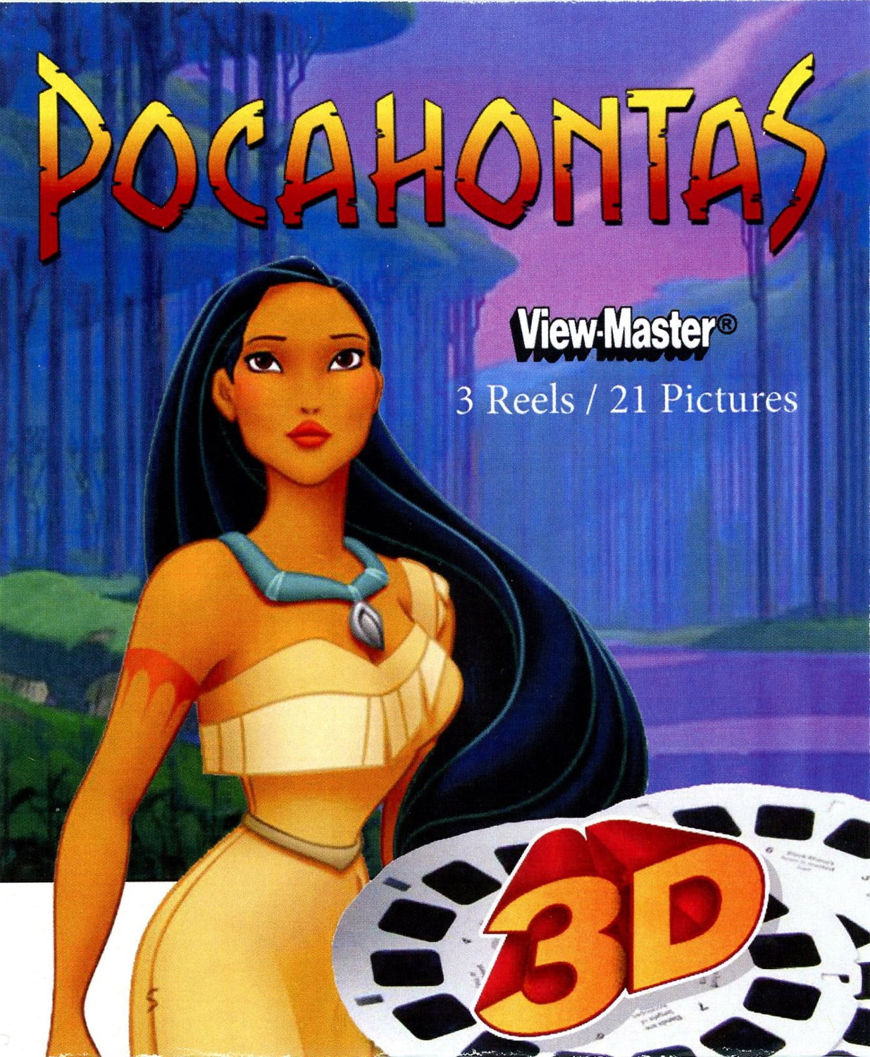 Pocahontas - Disney's Classic ViewMaster - 3 Reel Set - 21 3D Images 