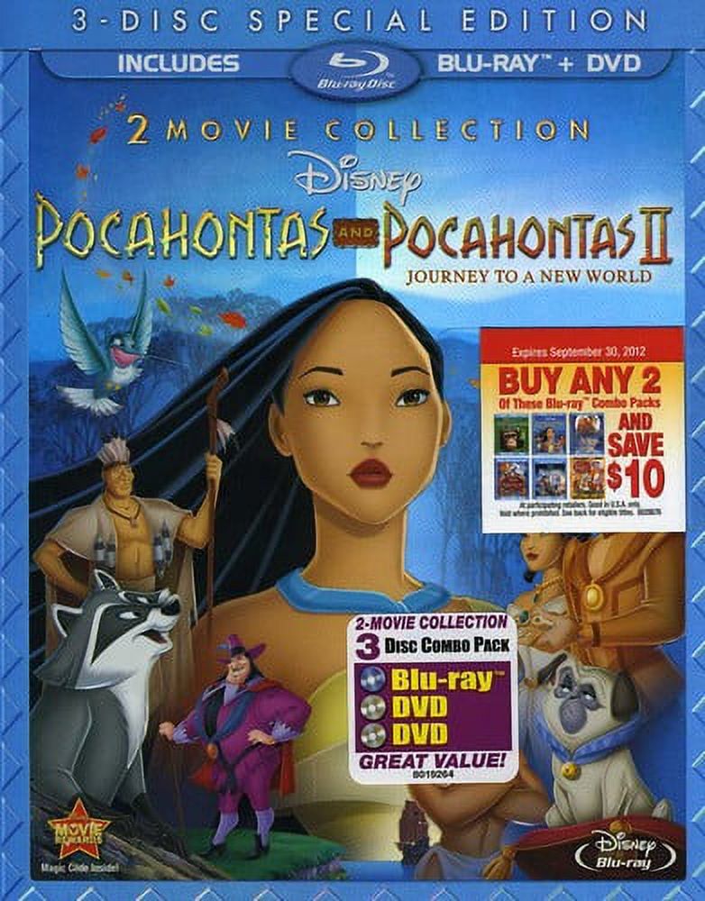 Pocahontas & Pocahontas II: Journey to a New Wolrd (Blu-ray + DVD) - image 1 of 2