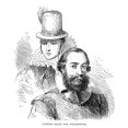 thumbnail image 1 of Pocahontas & Smith. Ncaptain John Smith And Pocahontas. Wood Engraving American 1877. Print by, 1 of 2