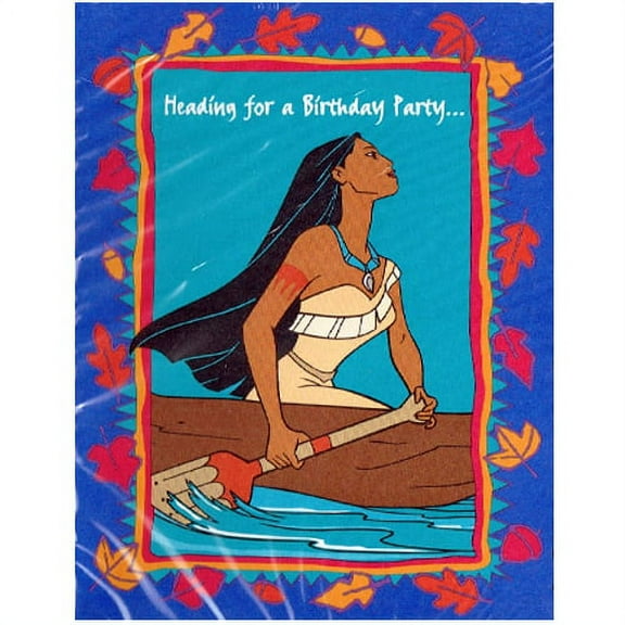Pocahontas Vintage Invitations w/ Envelopes (8ct)