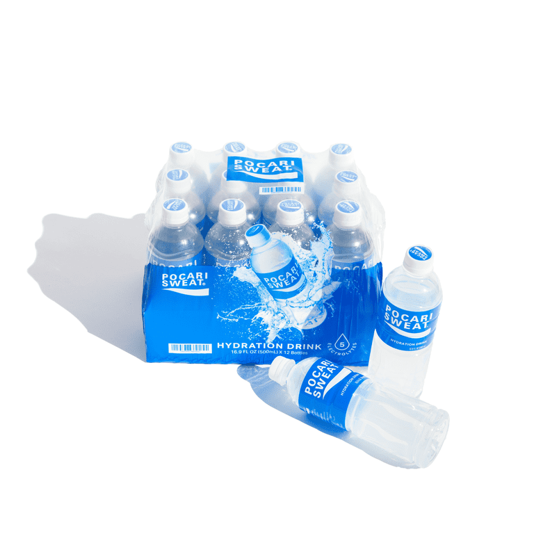 POCARI SWEAT Ion Sports Drink, Hydration Electrolytes, 16.9oz PET