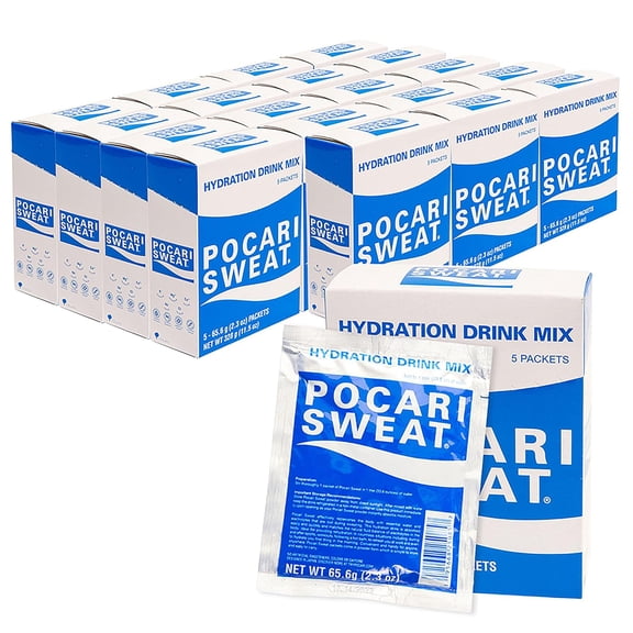 Pocari Sweat Powder, 20 Box, 5 Packets - Ultimate Hydration for Sports, Heat, and Everyday Wellness