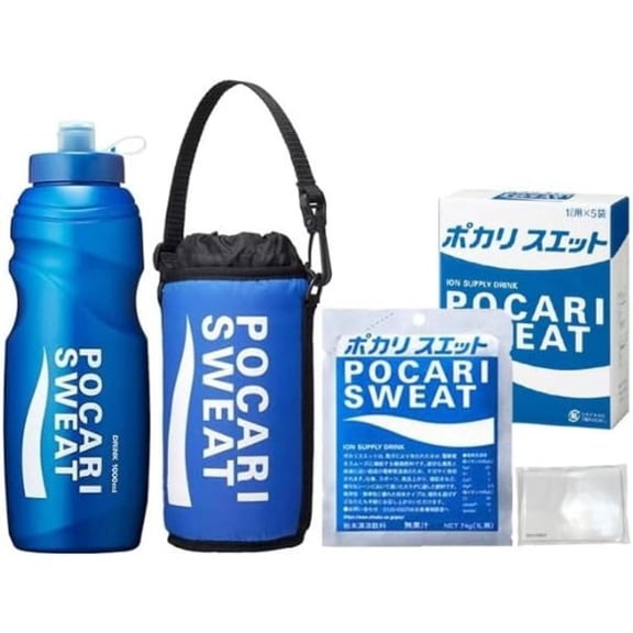 Pocari Sweat Squeeze Bottle Jacket Powder Packets Hydration On-the-Go! Japan - Tokyo Sakura Mall