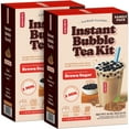 thumbnail image 1 of Pocas Bubble Tea Kit, Brown Sugar 2-Pack – Instant Milk Tea Powder with Authentic Tapioca Pearls for Instant Bubble Tea, 10 Kits, 1 of 7