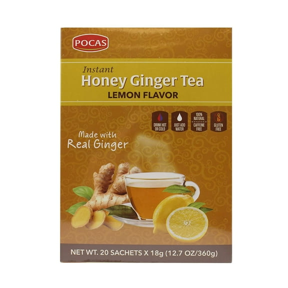 Pocas Honey Ginger Tea with Lemon (20 Bags)