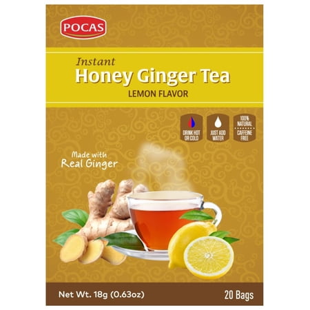 Pocas Honey Ginger Tea with Lemon (20 Bags)