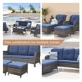 thumbnail image 1 of Pocassy  5-Piece Patio Furniture Set with Ottomans Grey/Blue, 1 of 5